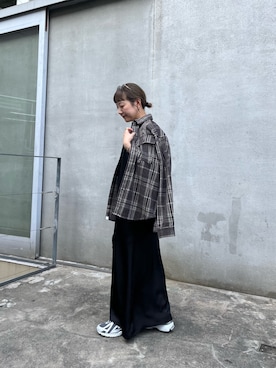 「アイテム（ワンピース）」を使った、てらさんさん（レディース・158cm）の秋コーディネート