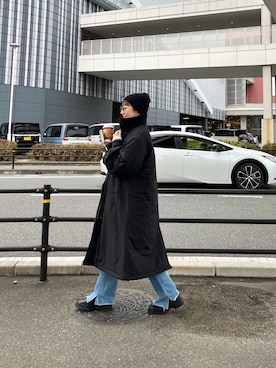 「CIAOPANIC TYPY（チャオパニックティピー）のアイテム（ナイロンジャケット）」を使った、てらさんさん（レディース・157cm）の冬コーディネート