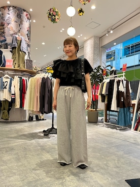 「アイテム（トートバッグ）」を使った、てらさんさん（レディース・158cm）の夏コーディネート
