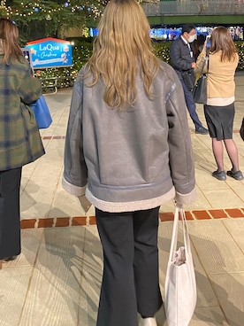 「EMODA（エモダ）のアイテム（ムートンコート）」を使った、a_oさん（レディース・160cm）の冬コーディネート