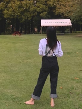 「EMODA（エモダ）のアイテム（オールインワン・サロペット）」を使った、a_oさん（レディース・160cm）の冬コーディネート