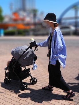 「Auntie Rosa Holiday（アンティローザホリデー）のアイテム（ワンピース）」を使った、piroさん（レディース・159cm）の夏コーディネート