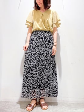 「ベルトサンダル」｜ゆなすんさん（レディース・158cm）の夏コーディネート