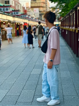 「UNIQLO（ユニクロ）のアイテム（バッグ）」を使った、U-Gさん（メンズ・173cm）の夏コーディネート
