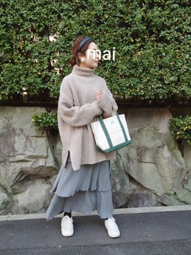 「ボアスニーカー」｜RRUmamaさん（レディース・157cm）の秋コーディネート