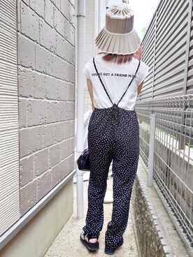 「beautiful people」｜「アイテム（オールインワン・サロペット）」を使った、RRUmamaさん（レディース・157cm）の夏コーディネート