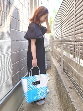 「MARNI」｜「アイテム（サロペット/オーバーオール）」を使った、RRUmamaさん（レディース・157cm）の夏コーディネート
