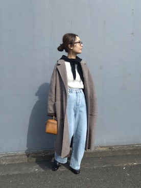 「SMELLY（スメリー）のアイテム（帽子）」を使った、RRUmamaさん（レディース・156cm）の冬コーディネート