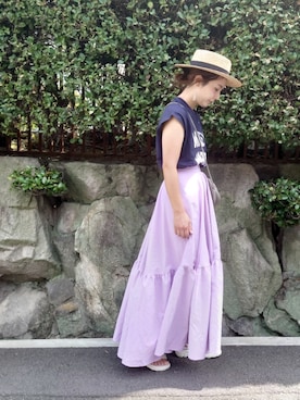 「me（ミイ）のアイテム」を使った、RRUmamaさん（レディース・157cm）の夏コーディネート