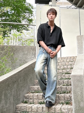 「アイテム（ローファー）」を使った、だぃすけさん（メンズ・170cm・30代）の夏コーディネート