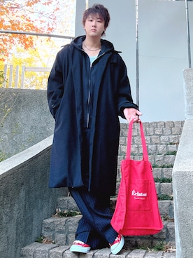 「アイテム（パーカー）」を使った、だぃすけさん（メンズ・170cm・30代）の冬コーディネート