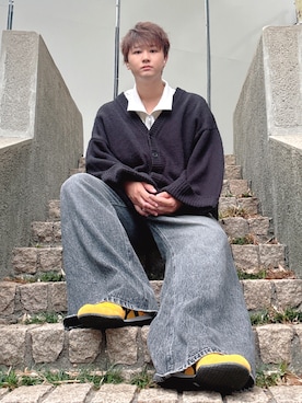 「アイテム（Tシャツ/カットソー）」を使った、だぃすけさん（メンズ・170cm・30代）の秋コーディネート