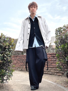 「Classical Origin（クラシカルオリジン）のアイテム（パンツ）」を使った、だぃすけさん（メンズ・170cm）の冬コーディネート