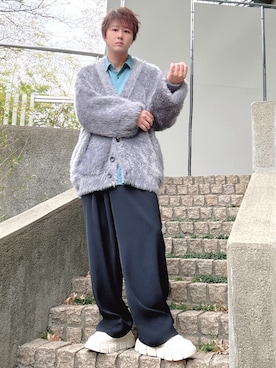 「アイテム（セットアップ）」を使った、だぃすけさん（メンズ・170cm）の冬コーディネート