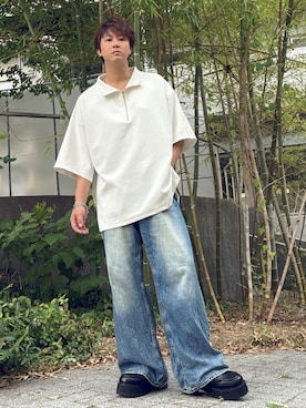 「アイテム（ローファー）」を使った、だぃすけさん（メンズ・170cm・30代）の夏コーディネート