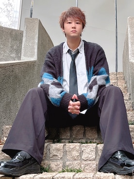 「tk.TAKEO KIKUCHI（ティーケータケオキクチ）のアイテム」を使った、だぃすけさん（メンズ・170cm）の冬コーディネート