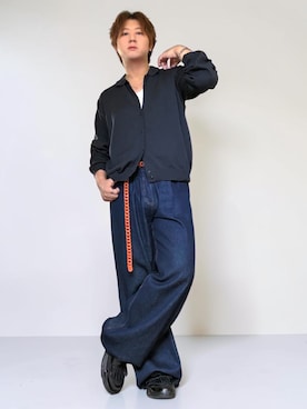 「tk.TAKEO KIKUCHI（ティーケータケオキクチ）のアイテム（シューズ）」を使った、だぃすけさん（メンズ・170cm）の秋コーディネート