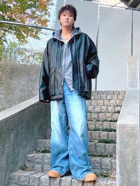 「RAGEBLUE（レイジブルー）のアイテム」を使った、だぃすけさん（メンズ・170cm）の秋コーディネート