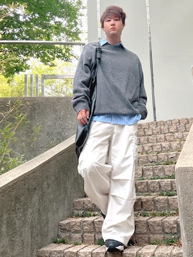 「カーゴパンツ」｜だぃすけさん（メンズ・170cm・30代）の秋コーディネート