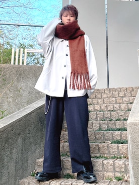 「tk.TAKEO KIKUCHI（ティーケータケオキクチ）のアイテム」を使った、だぃすけさん（メンズ・170cm）の冬コーディネート