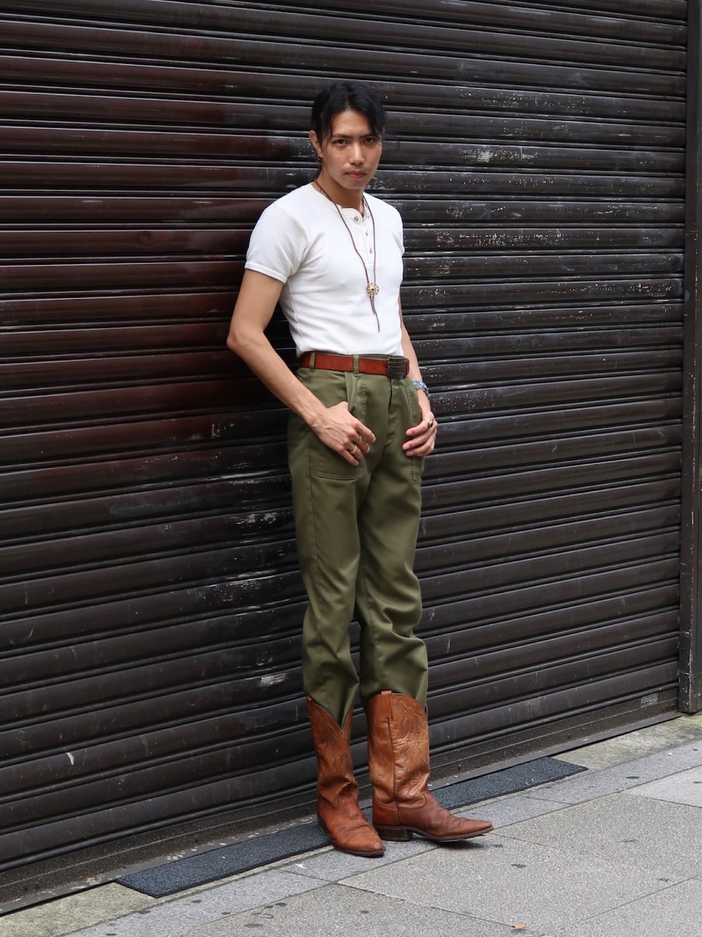 【vintage】MENSスラックス Retro Men High Waist Casual Suit Pants Straight Trousers