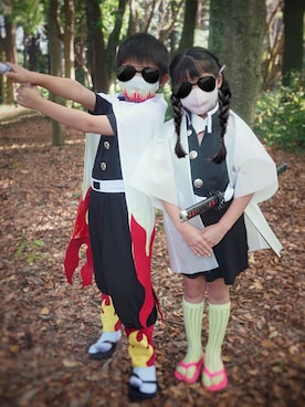 「キッズコスプレ」｜mihaさん（キッズ・120cm）の秋コーディネート