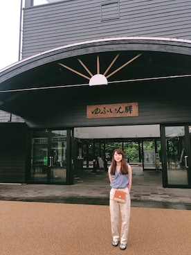 「由布院」｜ぽかさん（レディース・158cm）の夏コーディネート