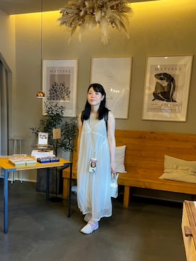 「アイテム（ワンピース/ドレス）」を使った、ぽかさん（レディース・158cm）の夏コーディネート