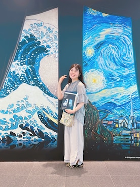 「スラックス」｜「アイテム（その他シューズ）」を使った、ぽかさん（レディース・158cm）の秋コーディネート