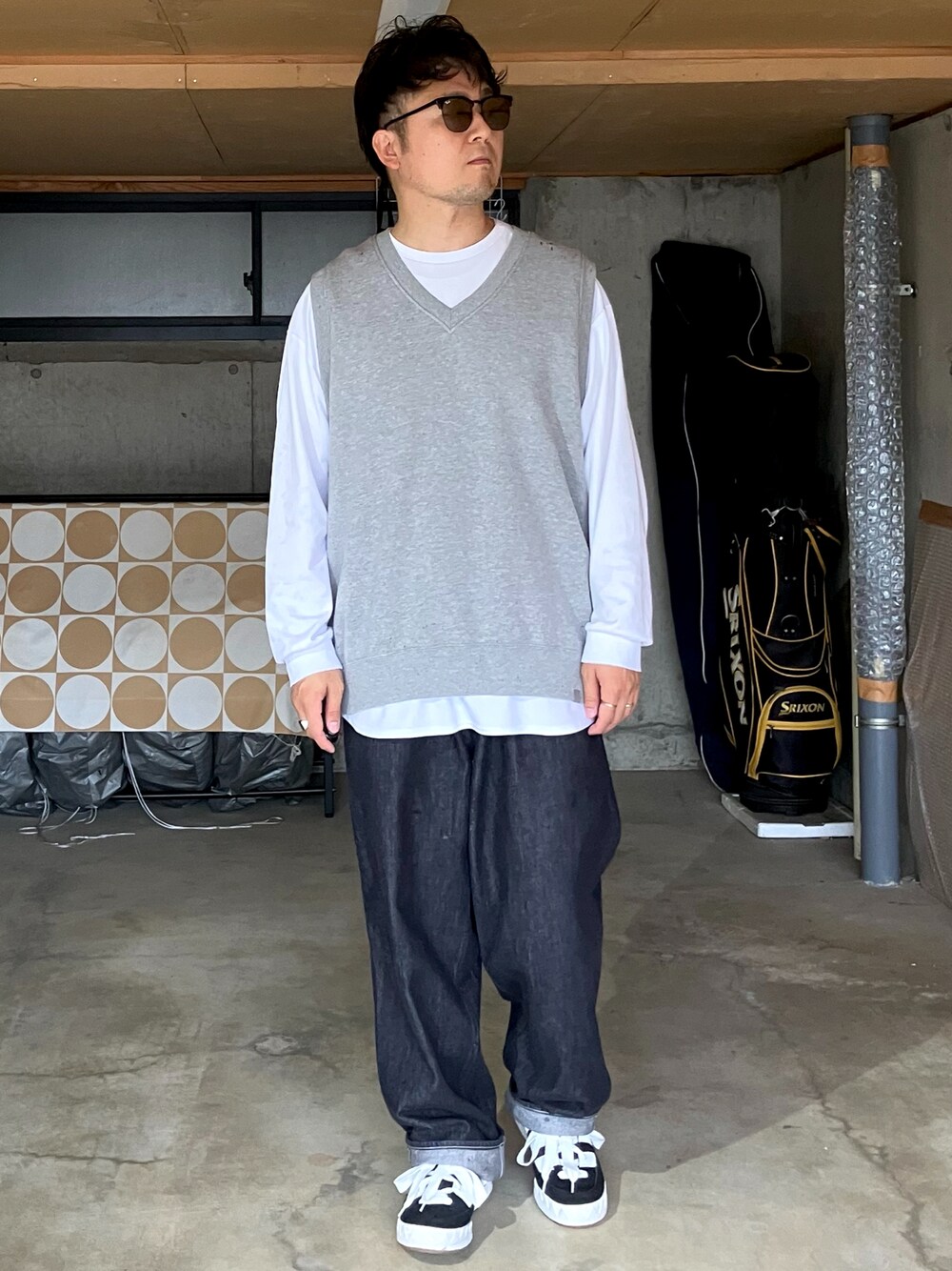 LOOPWHEELERのベストを使ったメンズ人気ファッションコーディネート - WEAR