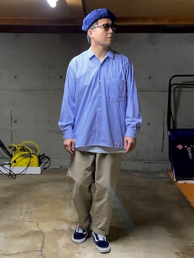「halo commodity（ハロ　コモディティー）のアイテム」を使った、宇宙太（ウチュウタ）さん（メンズ・171cm）の秋コーディネート