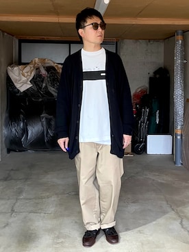 「COLE HAAN（コールハーン）のアイテム」を使った、宇宙太（ウチュウタ）さん（メンズ・171cm）の春コーディネート