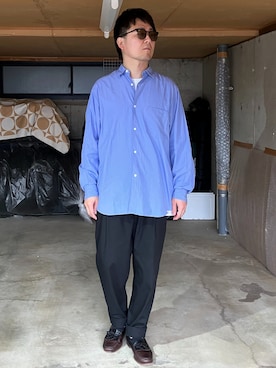 「COLE HAAN（コールハーン）のアイテム」を使った、宇宙太（ウチュウタ）さん（メンズ・171cm）の春コーディネート