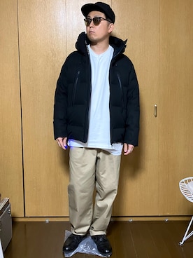 「アイテム（帽子）」を使った、宇宙太（ウチュウタ）さん（メンズ・171cm）の冬コーディネート