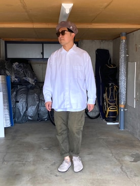 「sage de cret（サージュデクレ）のアイテム」を使った、宇宙太（ウチュウタ）さん（メンズ・171cm）の春コーディネート