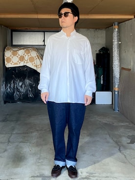 「CPH（シーピーエイチ）のアイテム（キャスケット）」を使った、宇宙太（ウチュウタ）さん（メンズ・171cm）の春コーディネート