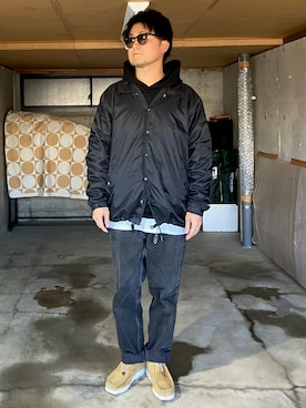 「メンズファッション」｜宇宙太（ウチュウタ）さん（メンズ・171cm）の冬コーディネート