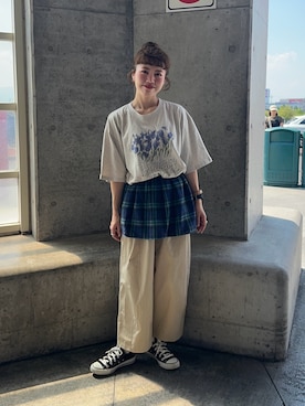 「アイテム（チノパンツ）」を使った、yukie.さん（レディース・155cm）の秋コーディネート
