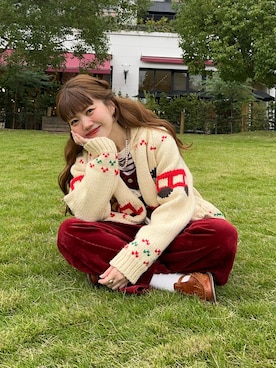 「アイテム（サンダル）」を使った、yukie.さん（レディース・155cm）の秋コーディネート