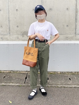 「アイテム（バレエシューズ）」を使った、yukie.さん（レディース・155cm）の春コーディネート