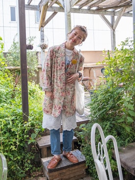 「ZARA（ザラ）のアイテム（サンダル）」を使った、yukie.さん（レディース・155cm）の春コーディネート