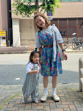 「ZARA KIDSのアイテム」を使った、yukie.さん（レディース・155cm）の夏コーディネート