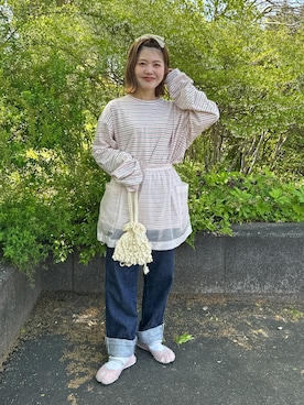 「fig Ｌondon（フィグロンドン）のアイテム」を使った、yukie.さん（レディース・155cm）の春コーディネート