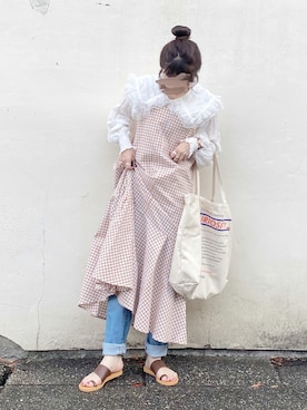 「#チェック」｜yukie.さん（レディース・155cm）の夏コーディネート