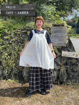 「アイテム（ワンピース/ドレス）」を使った、yukie.さん（骨格ウェーブ・レディース・155cm）の秋コーディネート