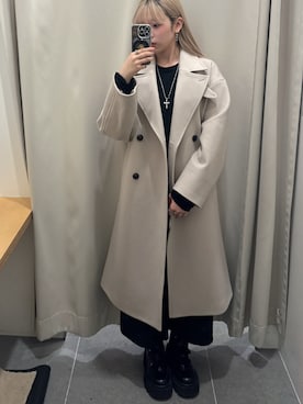 「アイテム（ワンピース）」を使った、ユウナさん（レディース・158cm）の秋コーディネート