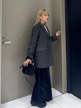 「アイテム（ワンピース/ドレス）」を使った、ユウナさん（レディース・158cm）の秋コーディネート