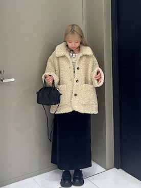 「アイテム（その他アウター）」を使った、ユウナさん（レディース・158cm）の秋コーディネート
