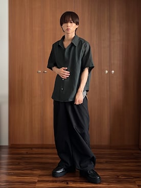 「アイテム（シャツ/ブラウス）」を使った、miyagi さん（メンズ・161cm）の夏コーディネート