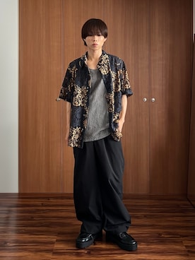 「アイテム（パンツ）」を使った、miyagi さん（メンズ・161cm）の夏コーディネート